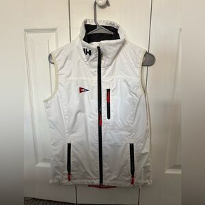 White Vest with Blue and Red Accents